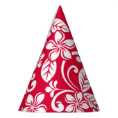 ISLAND PLUMERIA (STRAWBERRY RED) FEESTHOEDJES (Links)