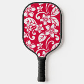 ISLAND PLUMERIA (STRAWBERRY RED) PICKLEBALL PADDLE (Achterkant)