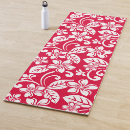 ISLAND PLUMERIA (STRAWBERRY RED) YOGAMAT