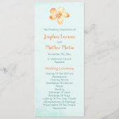 Island Plumeria Trouwprogramma's Programmakaart (Voorkant)