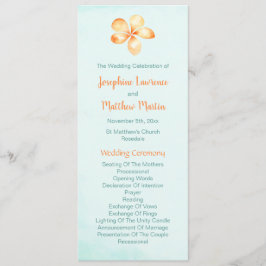 Island Plumeria Trouwprogramma's Programmakaart