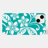 ISLAND PLUMERIA (TURQUOÏS) Case-Mate iPhone CASE (Achterkant (horizontaal))