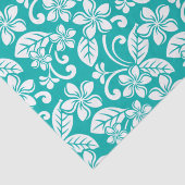 ISLAND PLUMERIA (TURQUOÏS) TISSUEPAPIER (Detail)