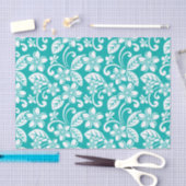 ISLAND PLUMERIA (TURQUOÏS) TISSUEPAPIER (Craft)