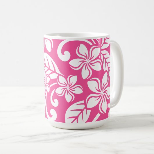 ISLAND PLUMERIA (WATERMELON PINK) KOFFIEMOK (Voorkant rechts)