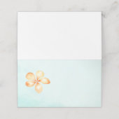 Island Plumeria Waterverf Blank Place Cards Plaatskaartje (Buitenkant ongevouwen)
