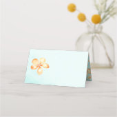 Island Plumeria Waterverf Blank Place Cards Plaatskaartje (Voorkant)