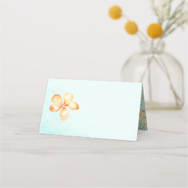 Island Plumeria Waterverf Blank Place Cards Plaatskaartje