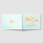 Island Plumeria Waterverf Bruiloft Gastenboek (Volledig)