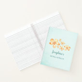 Island Plumeria Waterverf Bruiloft Notitieboek (Binnen)