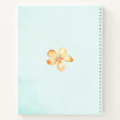 Island Plumeria Waterverf Bruiloft Notitieboek (Achterkant)