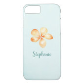 Island Plumeria Waterverf Case-Mate iPhone Case (Achterkant)