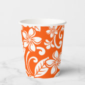 ISLAND PLUMERIA (ZEER ORANJE) PAPIEREN BEKERS (Achterkant)