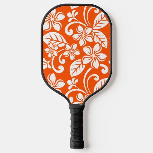 ISLAND PLUMERIA (ZEER ORANJE) PICKLEBALL PADDLE (Voorkant)