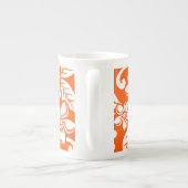 ISLAND PLUMERIA (ZEER ORANJE) PORSELEIN KOP (Achterkant)