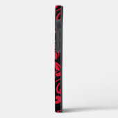 ISLAND PLUMERIA (ZWARTE/RODE) Case-Mate iPhone CASE (Achterkant / Links)