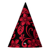 ISLAND PLUMERIA (ZWARTE/RODE) FEESTHOEDJES (Links)