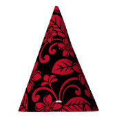 ISLAND PLUMERIA (ZWARTE/RODE) FEESTHOEDJES (Rechts)