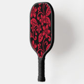 ISLAND PLUMERIA (ZWARTE/RODE) PICKLEBALL PADDLE (Links)