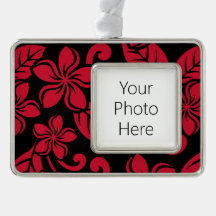 ISLAND PLUMERIA (ZWARTE/RODE)