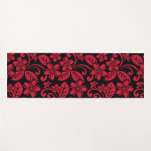 ISLAND PLUMERIA (ZWARTE/RODE) YOGAMAT (Voorkant (horizontaal))