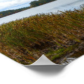 Island Pond, Vermont, in het najaar Poster (Hoek)