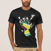 ISLAND PRIDE guyana mannen T-shirt (Voorkant)
