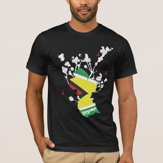 ISLAND PRIDE guyana mannen T-shirt (Voorkant)