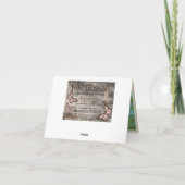 Island Resort Beach Destination Dank u Bedankkaart (Achterkant)