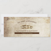  Island Retreat Beach Destination Wedding Kaart (Achterkant)