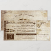  Island Retreat Beach Destination Wedding Kaart (Voorkant / Achterkant)