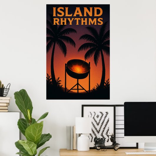Island Rhythmsoster 41, Island Rhythms, Poster (Thuiskantoor)