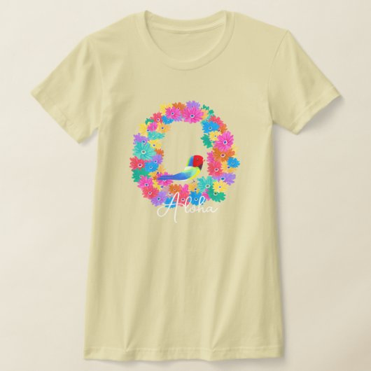 Island Rustic Bird 'Aloha'  T-shirt (Laagn)