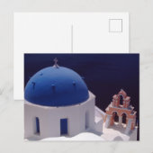 Island Santorini, Briefkaart (Voorkant / Achterkant)