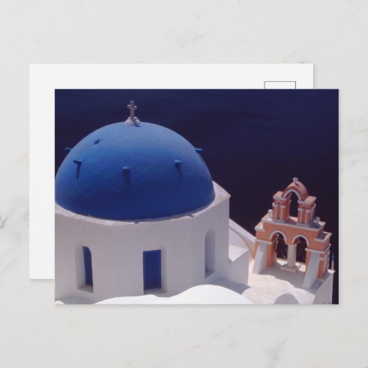 Island Santorini, Briefkaart (Voorkant / Achterkant)