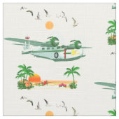Island Seaplane Fabric Stof (Close Up)