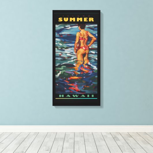 Island Summer Canvas Afdruk (Insitu (Houten vloer))