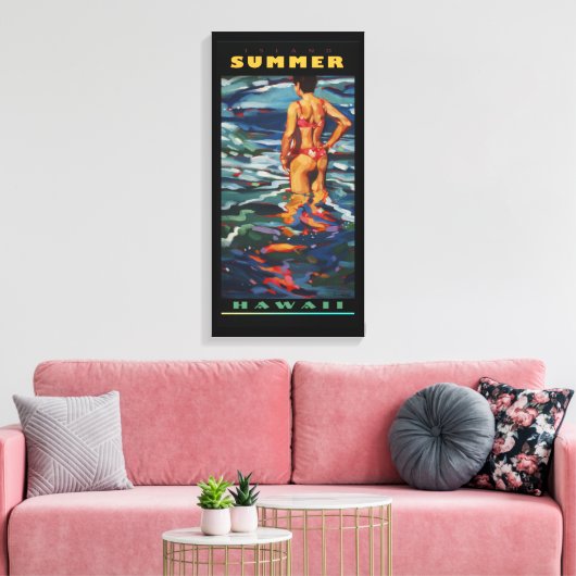 Island Summer Canvas Afdruk (Insitu (Woonkamer))