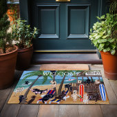 Island Summer Vacation Labradors Deurmat