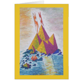 Island Sun Abstracte kunst / digitaal ontwerp acht