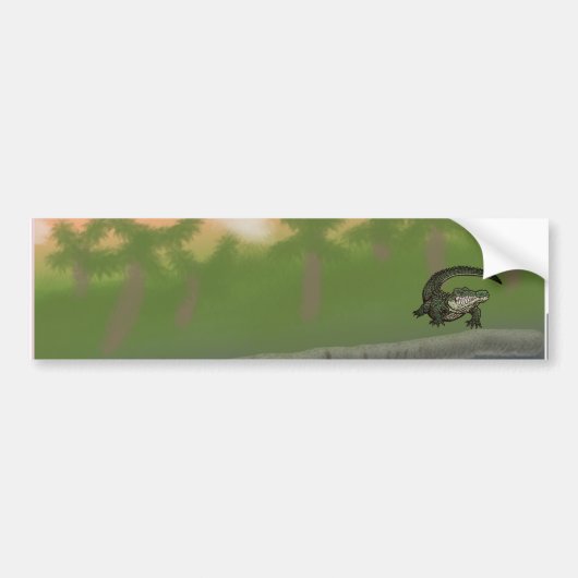 Island Sun Gator Edition Bumpersticker (Voorkant)