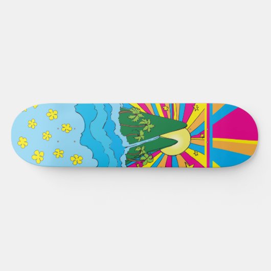 Island Sun Persoonlijk Skateboard (Horizontaal)