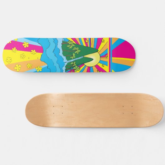 Island Sun Persoonlijk Skateboard (Horizontaal)