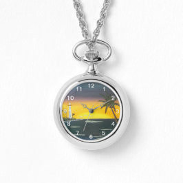 Island Sunrise Horloge