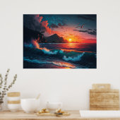 ISLAND SUNSET #1 POSTER (Keuken)