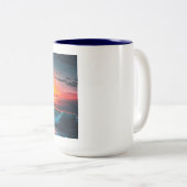 ISLAND SUNSET #1 TWEEKLEURIGE KOFFIEMOK (Voorkant rechts)