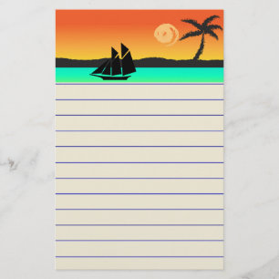 Island Sunset Briefpapier