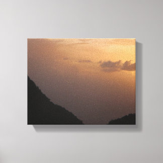 Island Sunset Canvas Afdruk