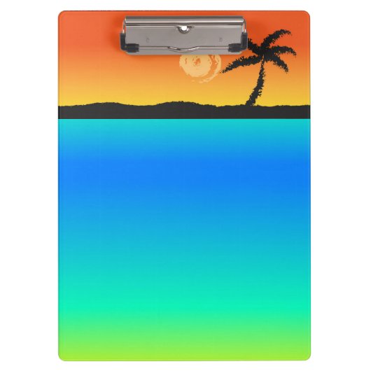 Island Sunset Clipboard Klembord (Voorkant)