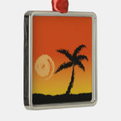 Island Sunset Metalen Ornament (Rechts)